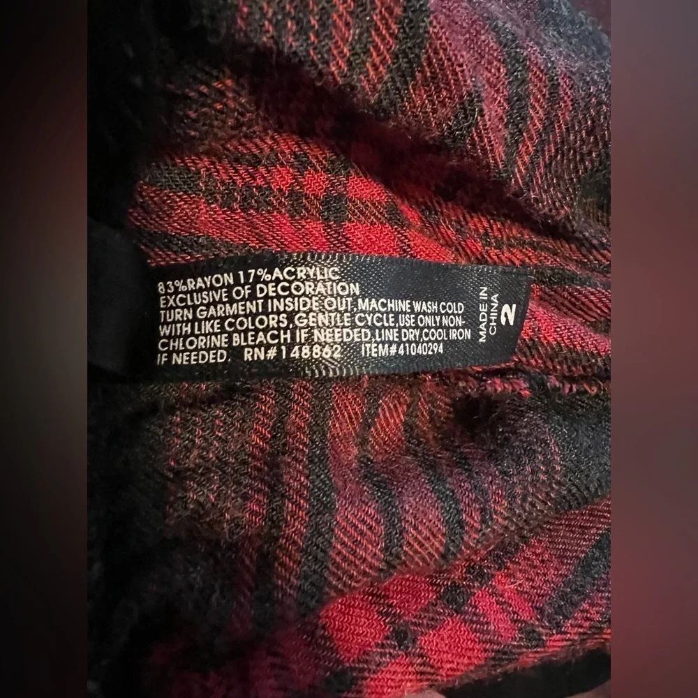 Torrid Red Plaid Sleep Pants Size 2